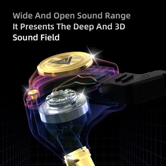 Wired Earphone with Microphone Hifi Music Monitor Bass Headphones NIB - Picture 6 of 10